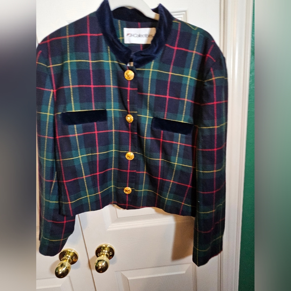 JH Wool Blazer W/ Gold Buttons